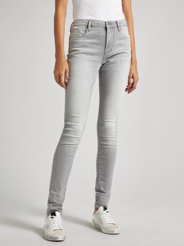 Skinny Jean Pepe Jeans en gris : devant