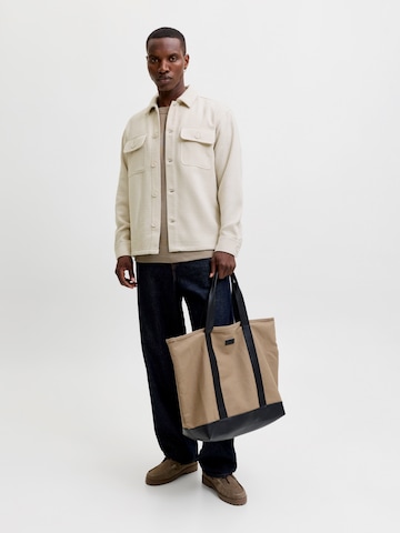 JACK & JONES Regular Fit Hemd 'JJEREGENT' in Beige