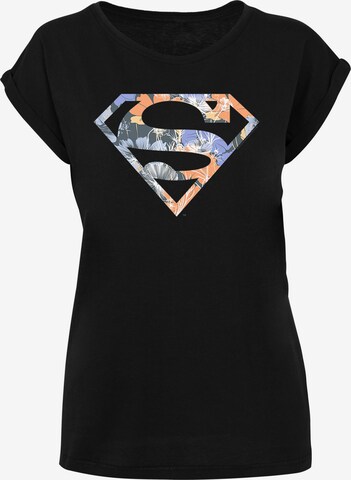 F4NT4STIC Shirt 'DC Comics Superman' in Zwart: voorkant