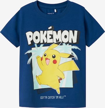 NAME IT Shirts 'NMMMAHE' i blå: forside