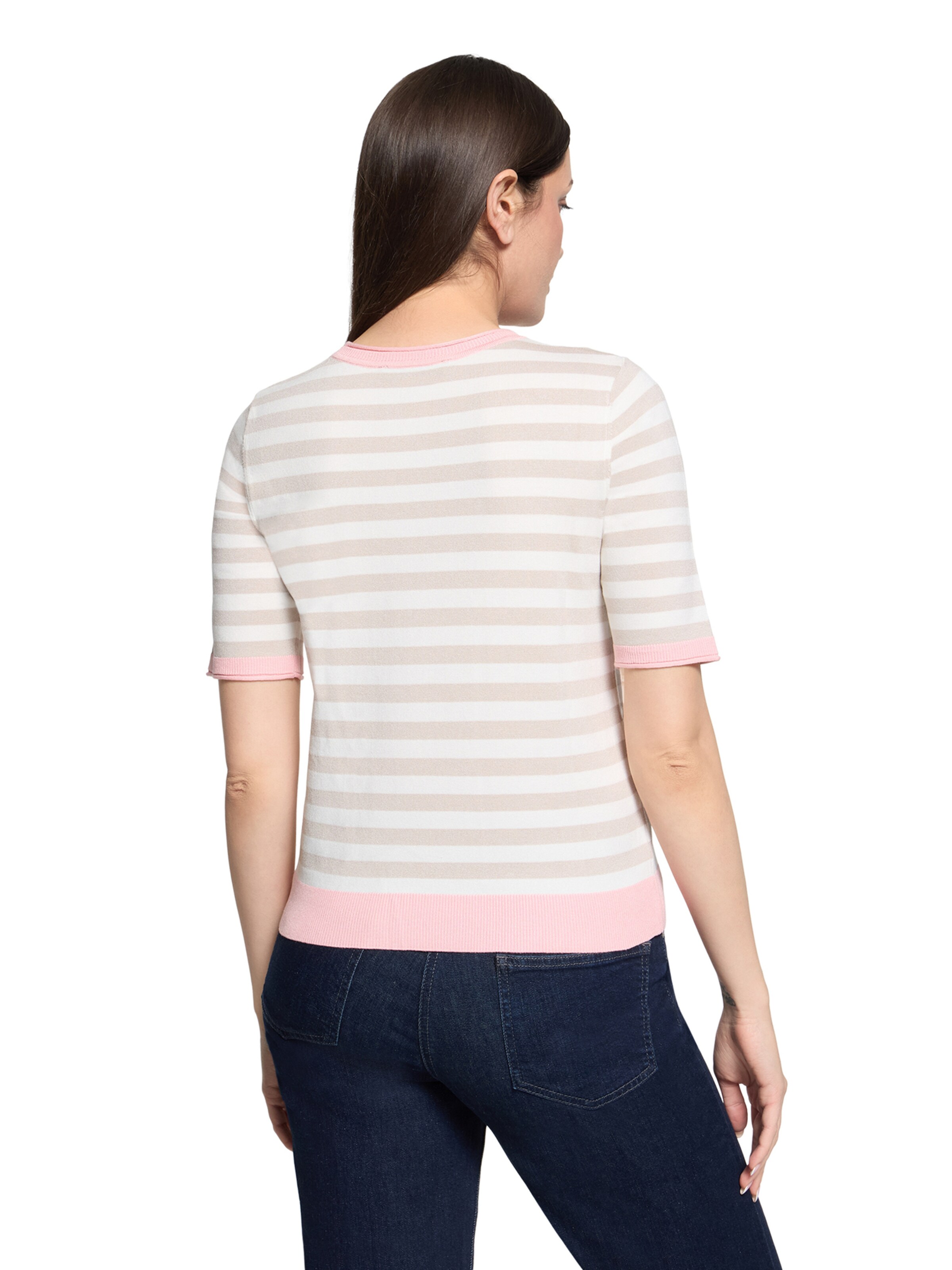 Betty Barclay Basic-Pullover kurzarm in Beige