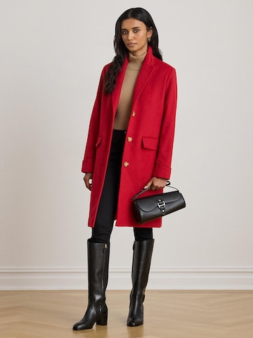 Lauren Ralph Lauren Ανοιξιάτικο και φθινοπωρινό παλτό σε κόκκινο: μπροστά