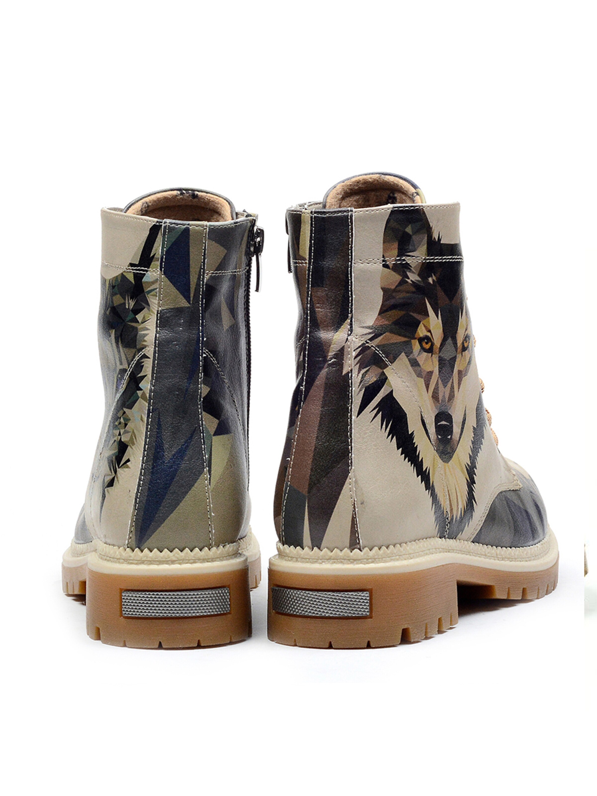 Bottes à lacets 'NJR121' Goby en beige