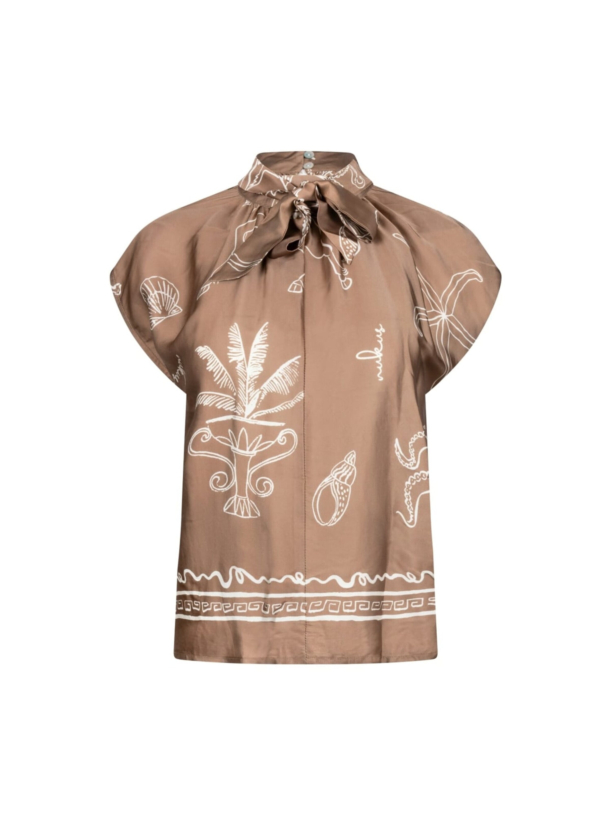 nukus Blouse in Grijs