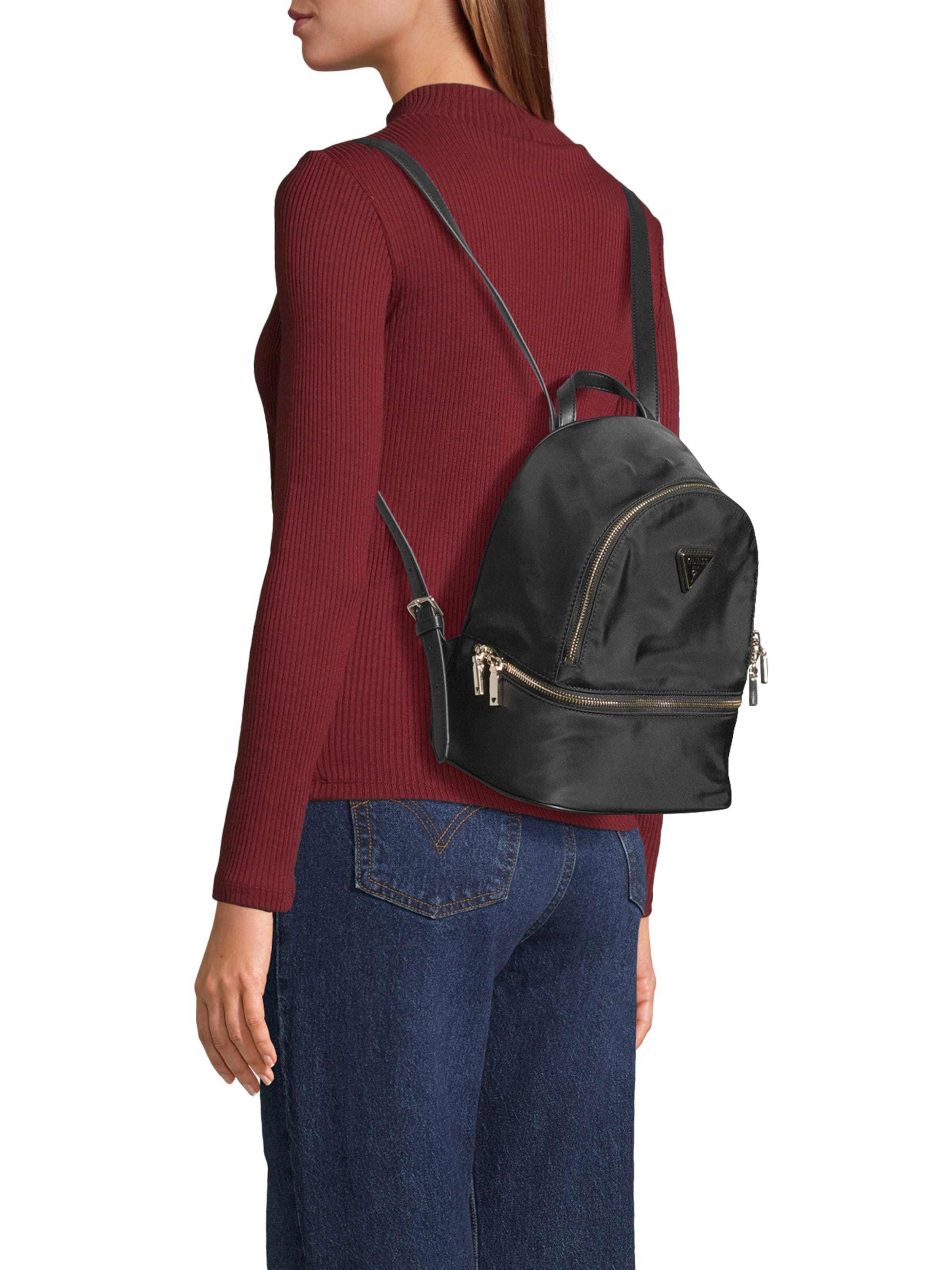 Sac à dos 'FOLLIE SMALL BACKPACK' GUESS en Noir ABOUT YOU