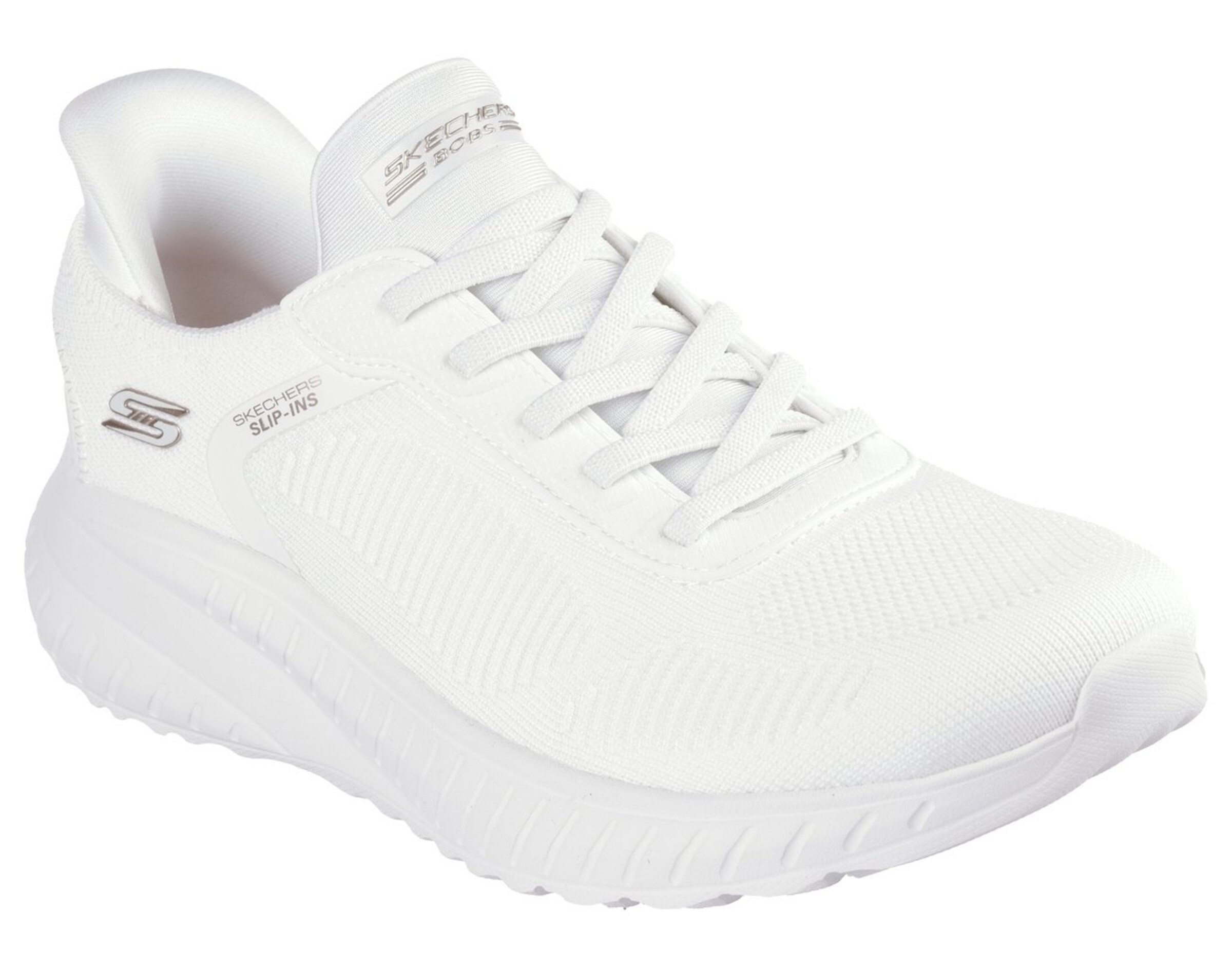 Baskets basses SKECHERS en blanc : devant