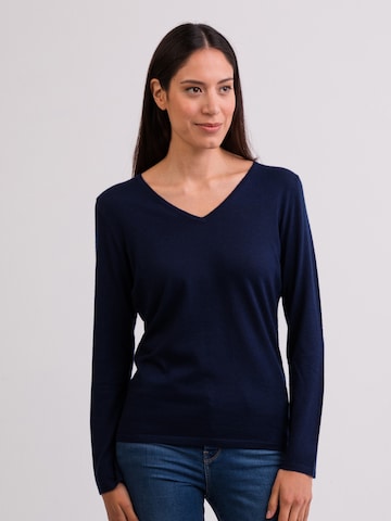 Pull-over CASH-MERE.CH en bleu : devant