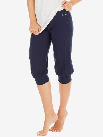 Winshape Tapered Sportbroek 'WBE5' in Blauw: voorkant