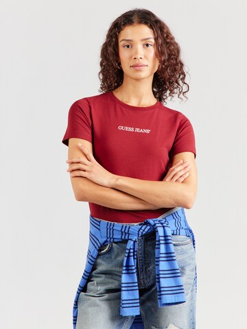 GUESS JEANS - Camiseta en rojo: frente