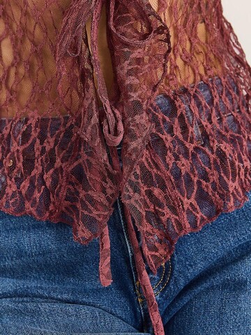 Bianco Lucci Blouse in Lila