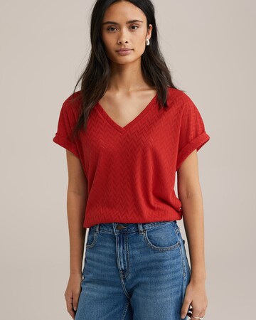 WE Fashion Футболка в Красный: спереди