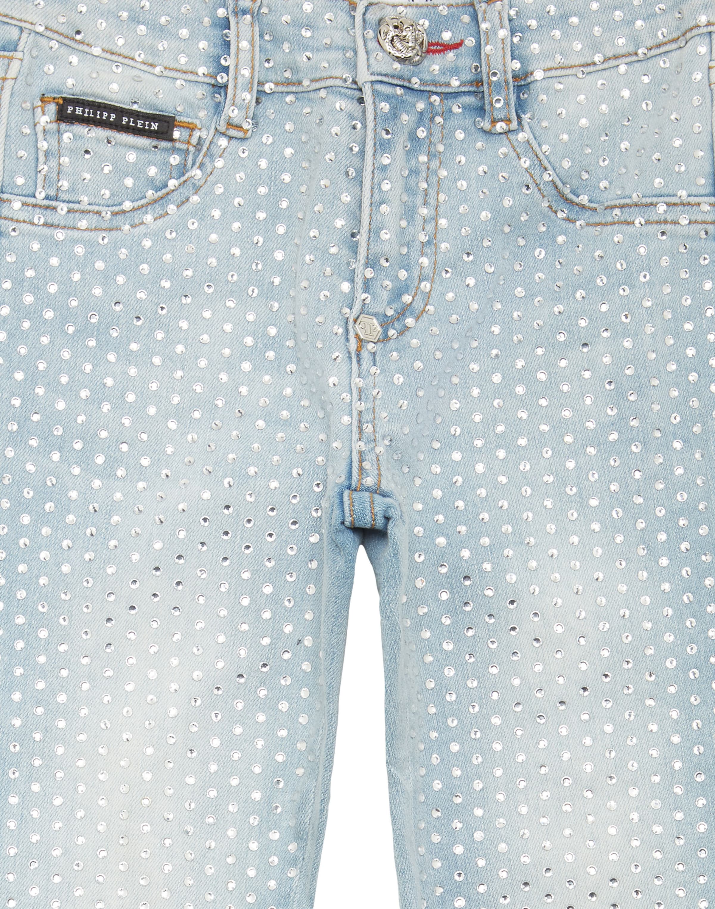 Coupe slim Jean Philipp Plein en bleu
