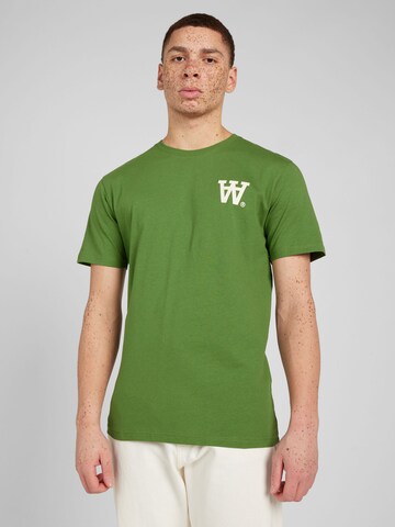 WOOD WOOD T-Shirt 'Ace AA' in Grün: predná strana