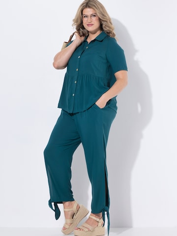 Ulla Popken Loosefit Hose in Grün