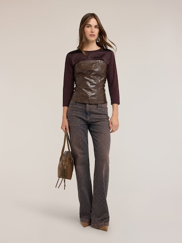 T-shirt MOTIVI en marron