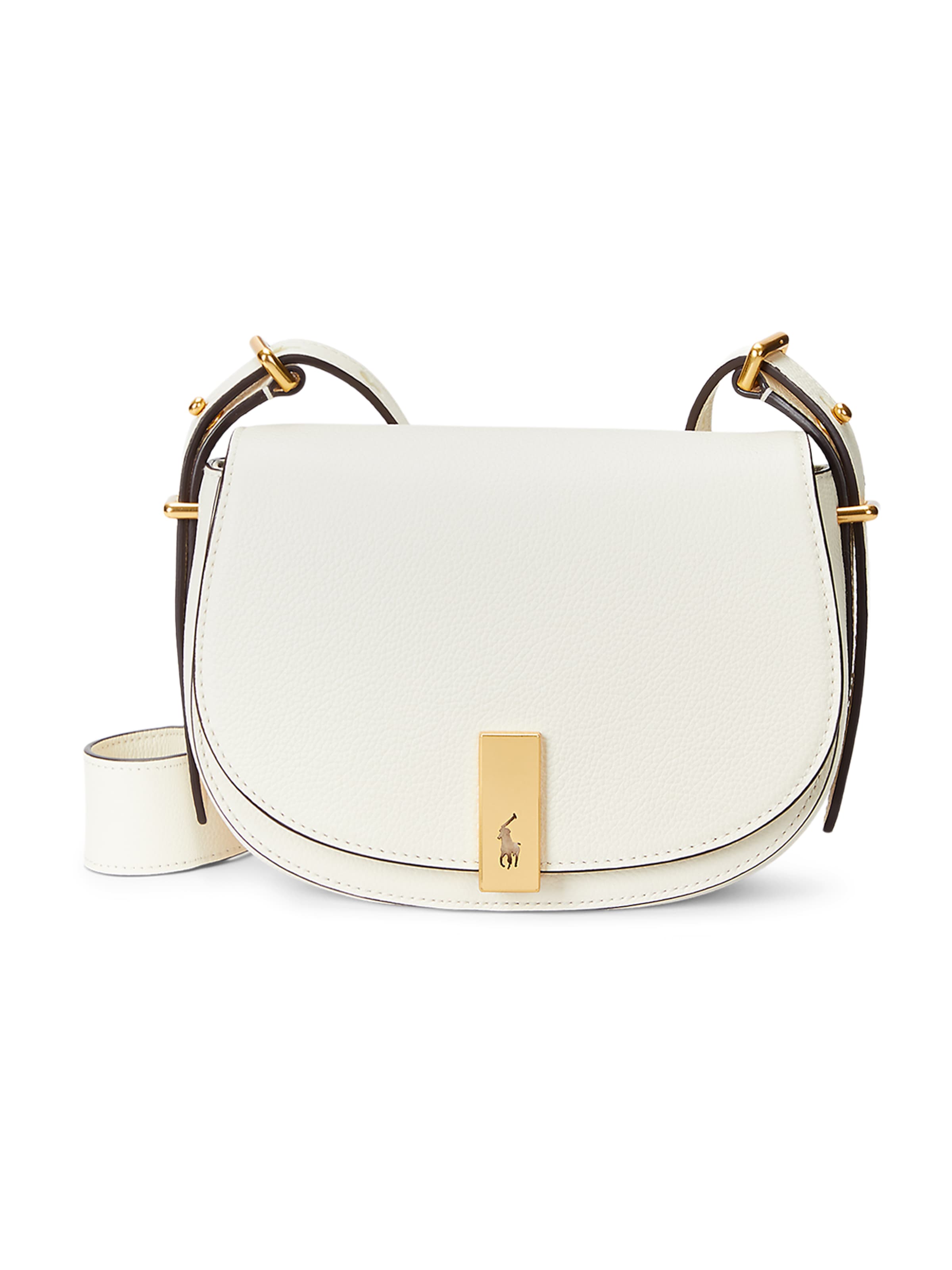 Sac à bandoulière Polo Ralph Lauren en beige : devant