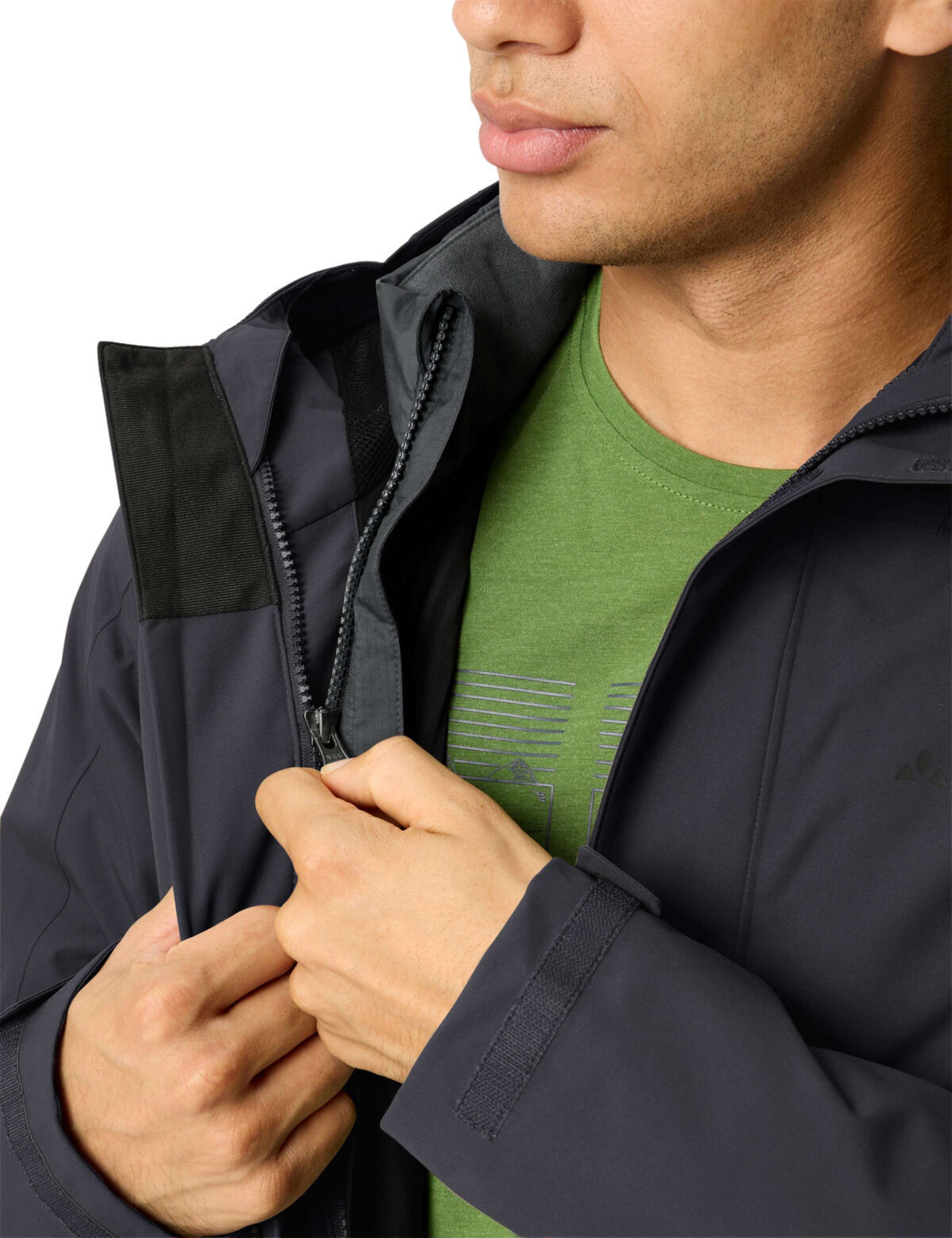 VAUDE Outdoorjas 'Neyland' in Zwart