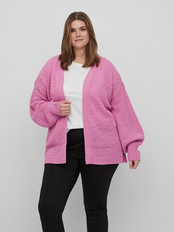EVOKED Knit Cardigan in Pink: front