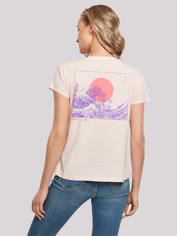 T-shirt 'Kanagawa Welle Japan' F4NT4STIC en rose : devant