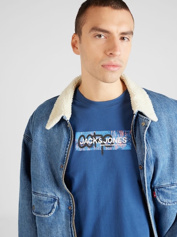 JACK & JONES Shirt 'AOP' in Blauw