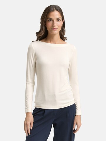 TOM TAILOR Shirt in Wit: voorkant