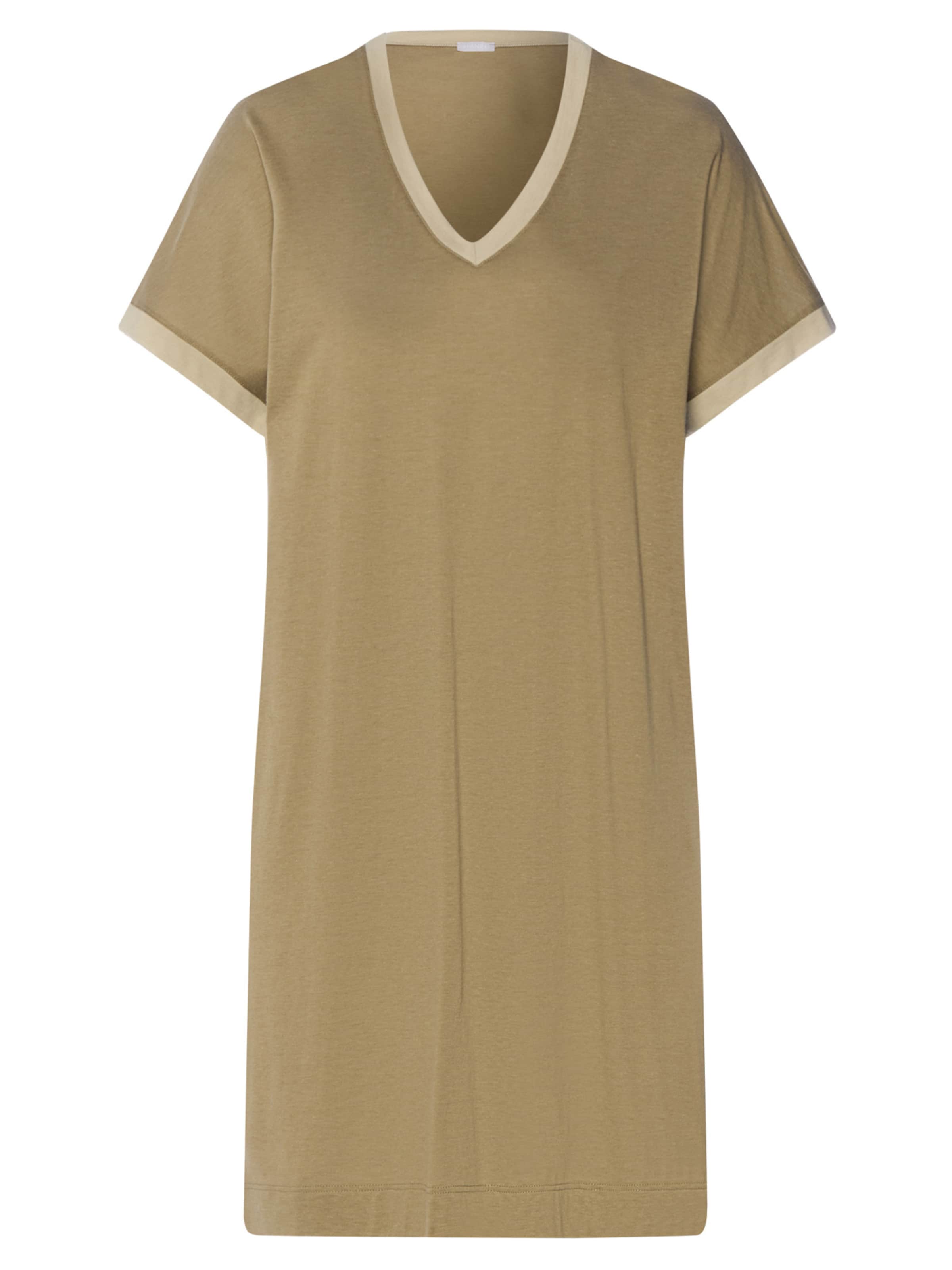 Hanro Nachthemd 'Laura' in Grün: Vorderseite