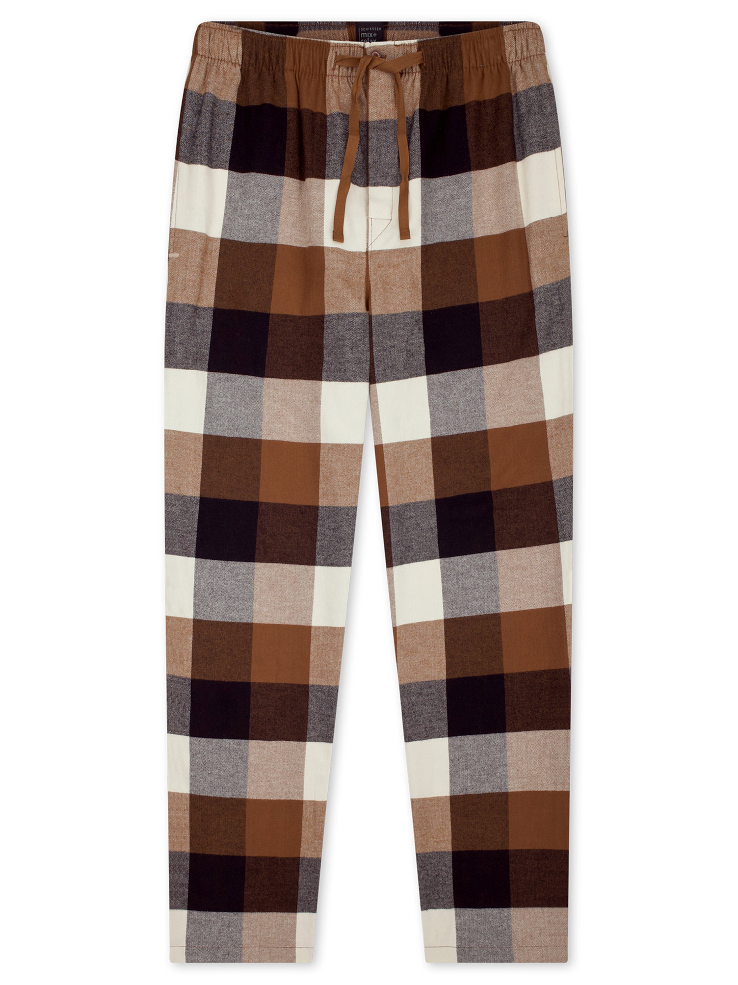 Pantalon de pyjama ' Mix Relax ' SCHIESSER en beige : devant