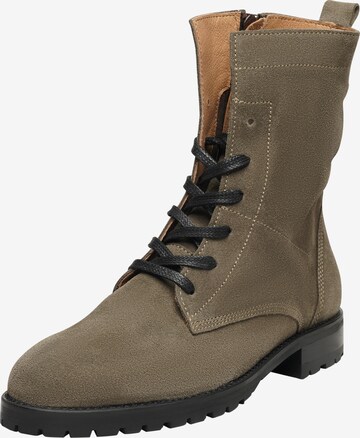 Henry Stevens Lace-Up Ankle Boots 'Eva PDB' in Grey: front