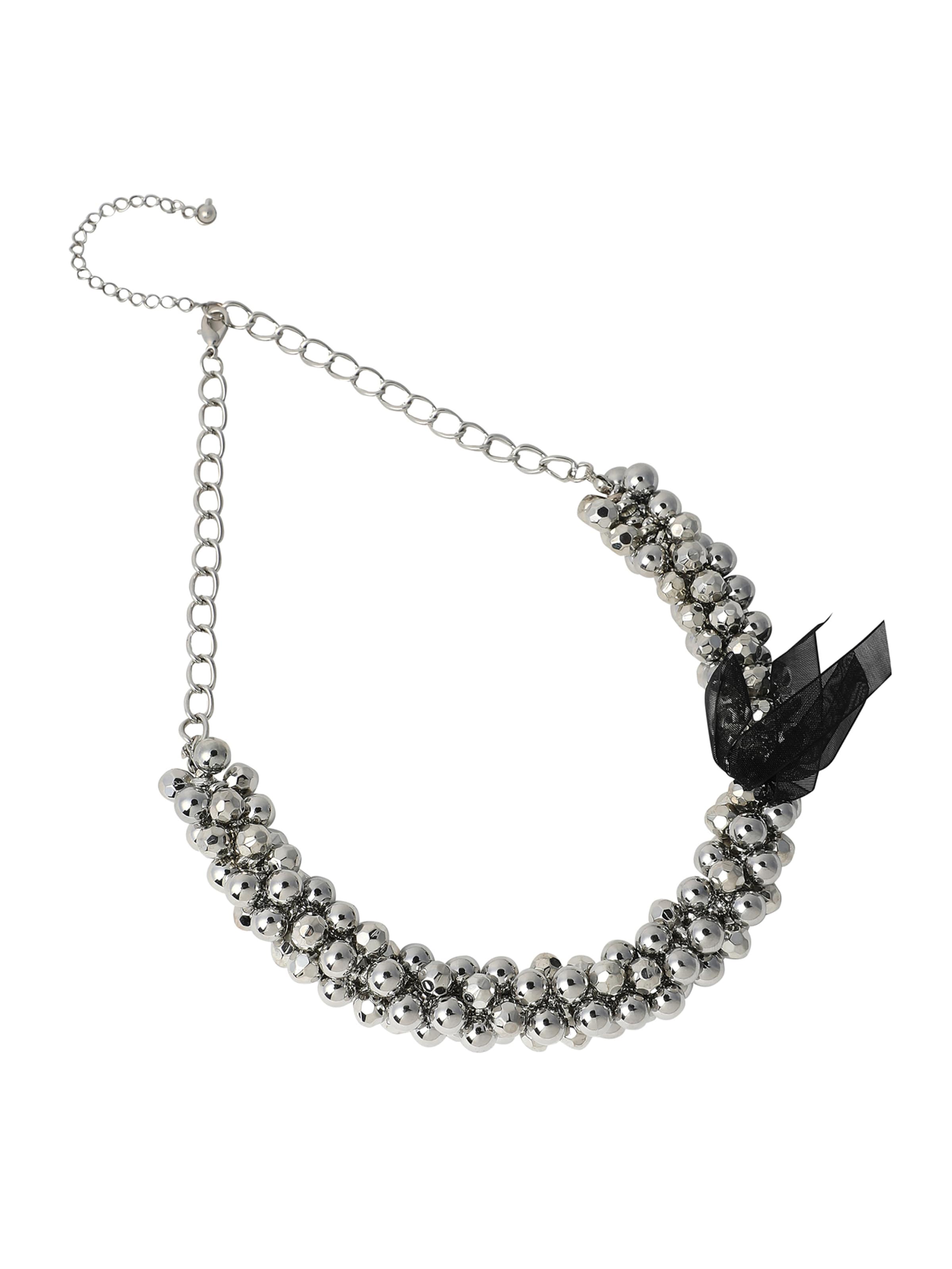 SOHI Ketting 'Neesa' in Zilver: voorkant