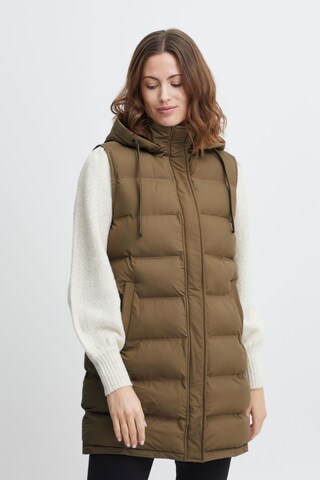 Fransa Vest 'BAFAB' in Green: front