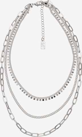 Leslii Necklace in Silver: front