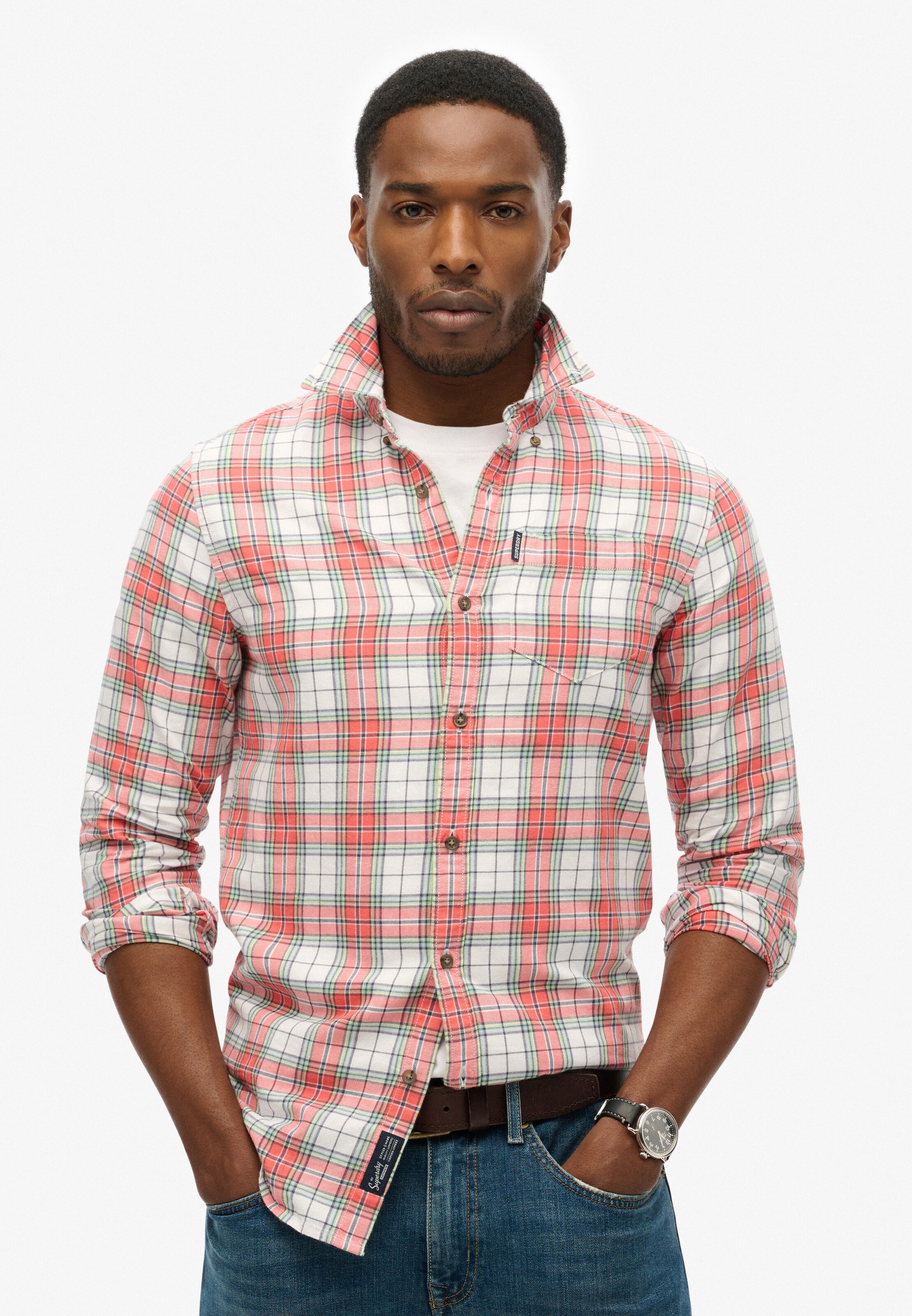 Coupe regular Chemise Superdry en rouge