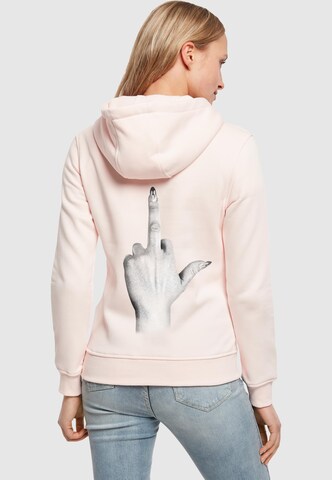 Mister Tee Sweatshirt 'I Don't Give' in Pink: front