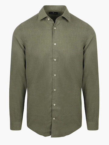 Steppin' out Slim fit Button Up Shirt in Green: front