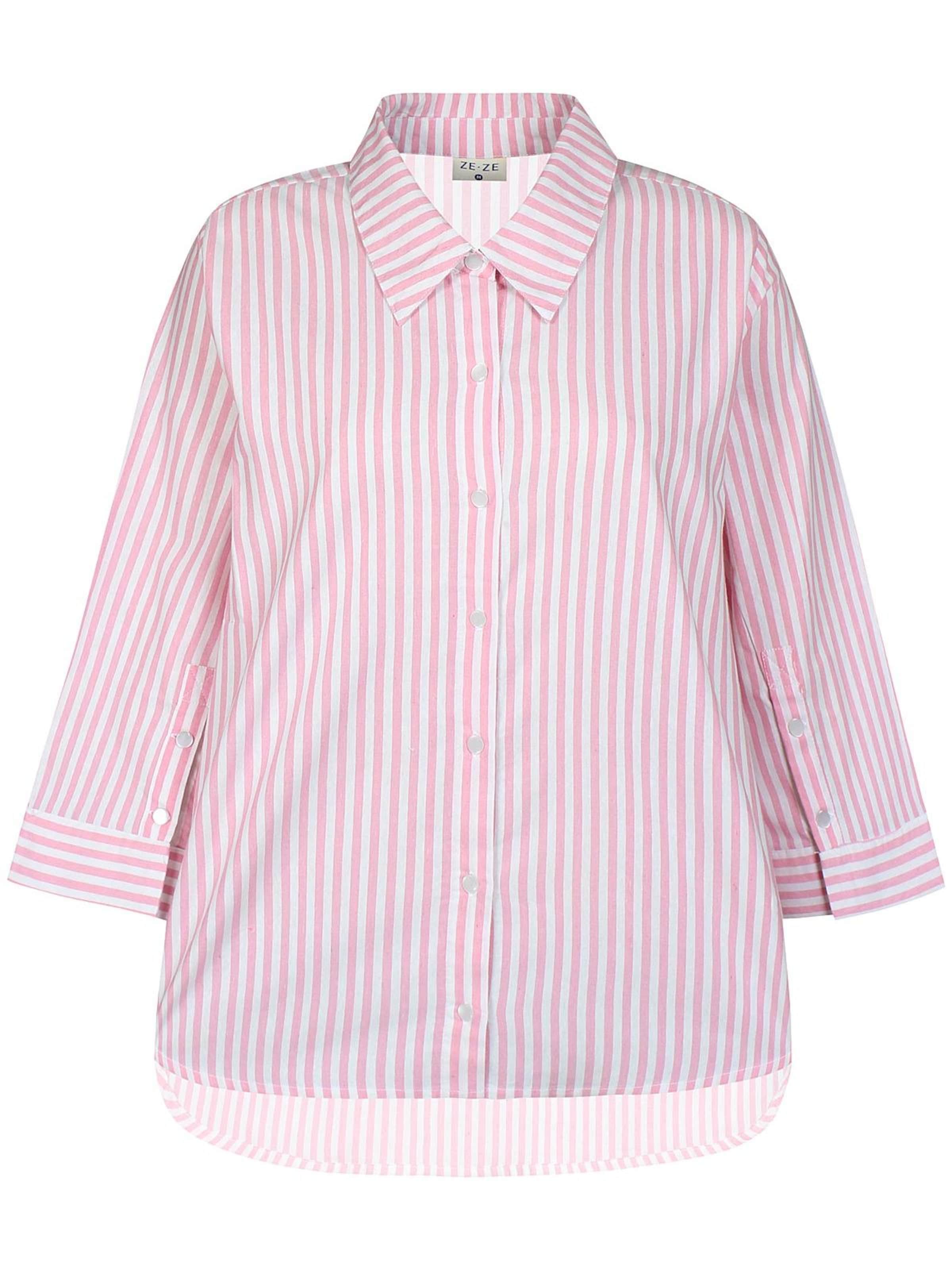 ze-ze Shirt 'Cira 002' in Pink: Vorderseite