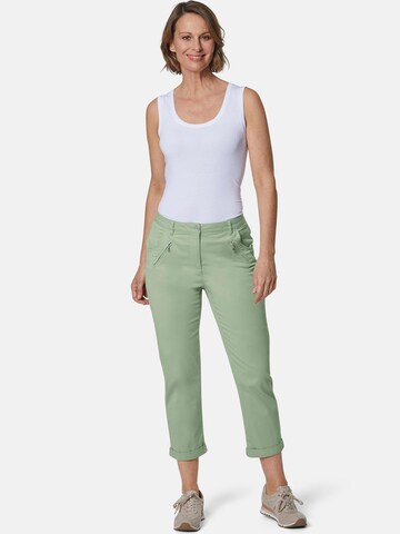 Regular Pantalon Goldner en vert