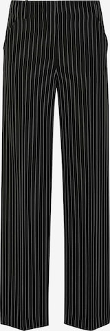 Pantalon à plis MADELEINE en noir : devant