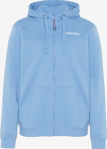 CHIEMSEE Zip-Up Hoodie in Blue: front