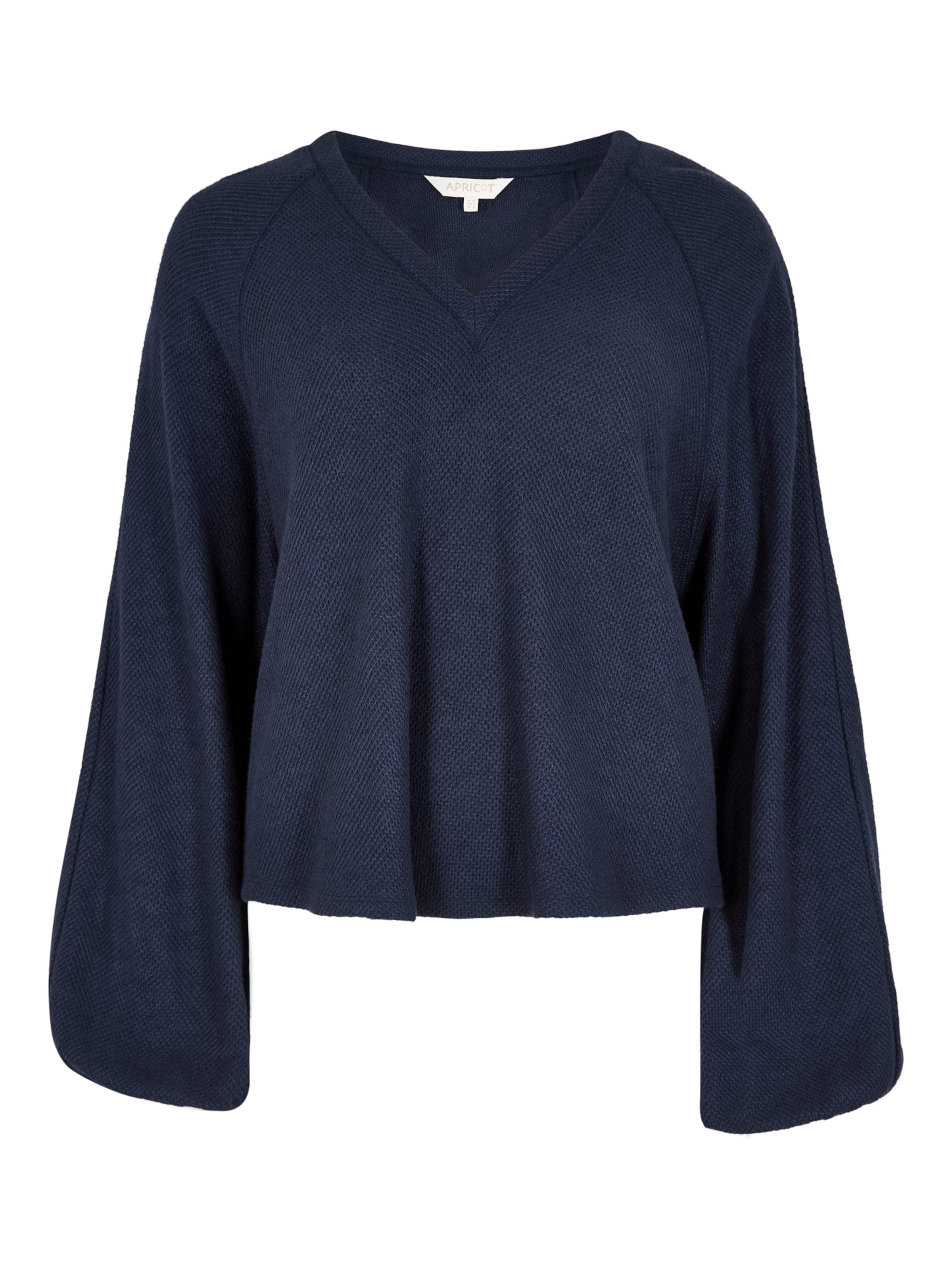 Apricot Soft Textured Top ' ' in Blau: Vorderseite