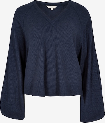 Pull-over ' ' Apricot en bleu : devant