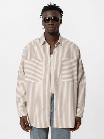 VAMOS CLO Overhemd 'Everett' in Beige: voorkant