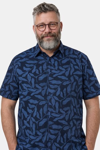 Men Plus Comfort Fit Hemd in Blau