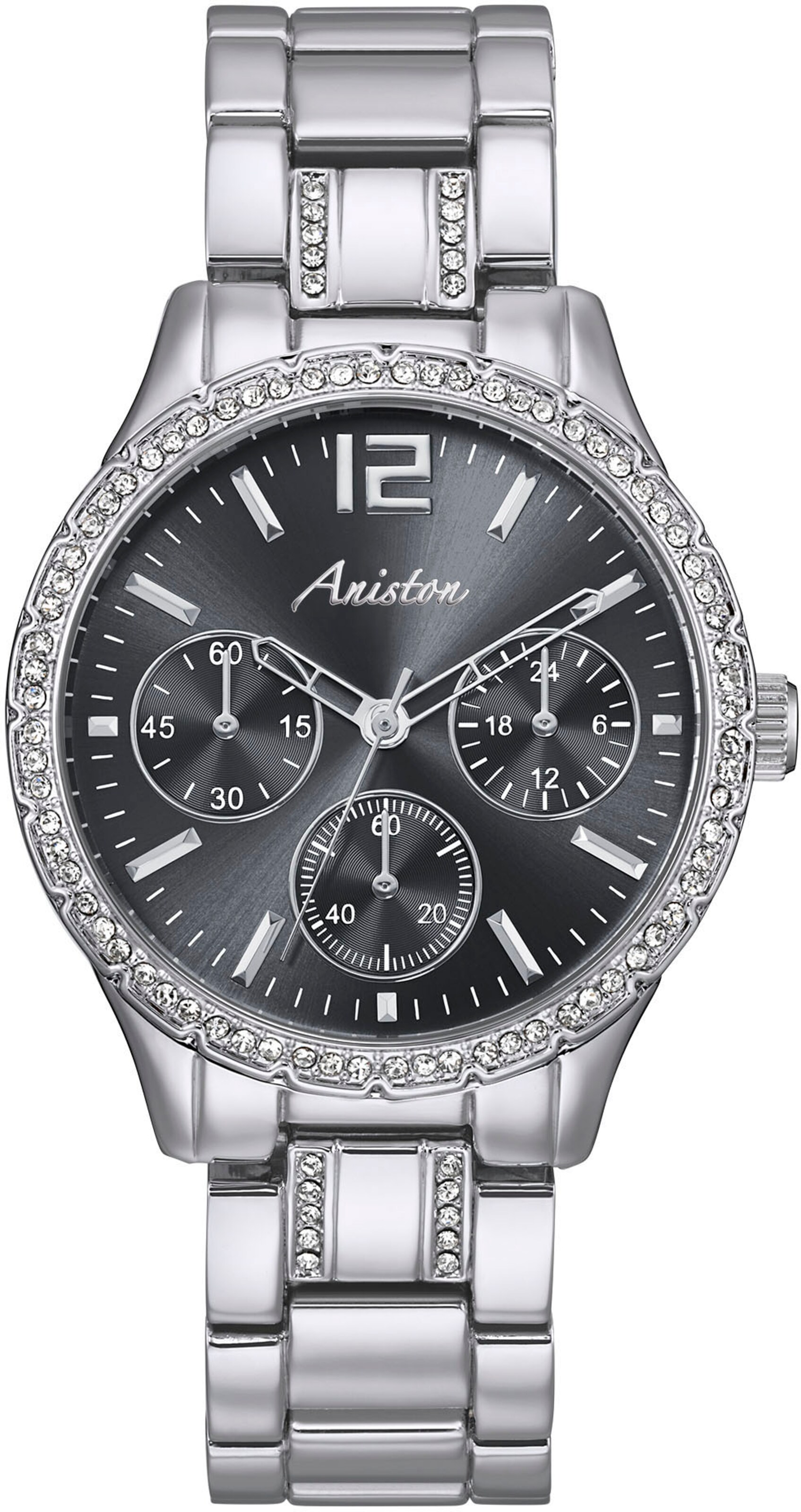 Aniston Analog Watch in Silver: front