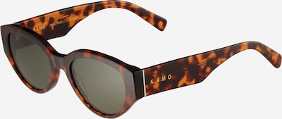 KAMO Óculos de sol '606' em caramelo / conhaque / castanho escuro / verde escuro, Vista do produto
