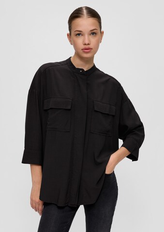 QS Blouse in Black: front