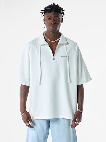 VAMOS CLO Shirt 'Christmas Rose' in White: front