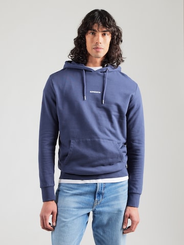 Sweat-shirt Superdry en bleu : devant