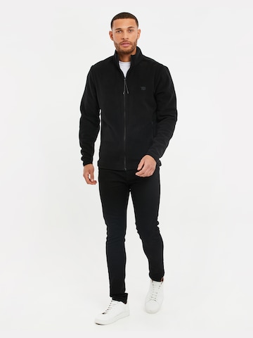 Threadbare Fleece Jacket 'Pendle' in Black