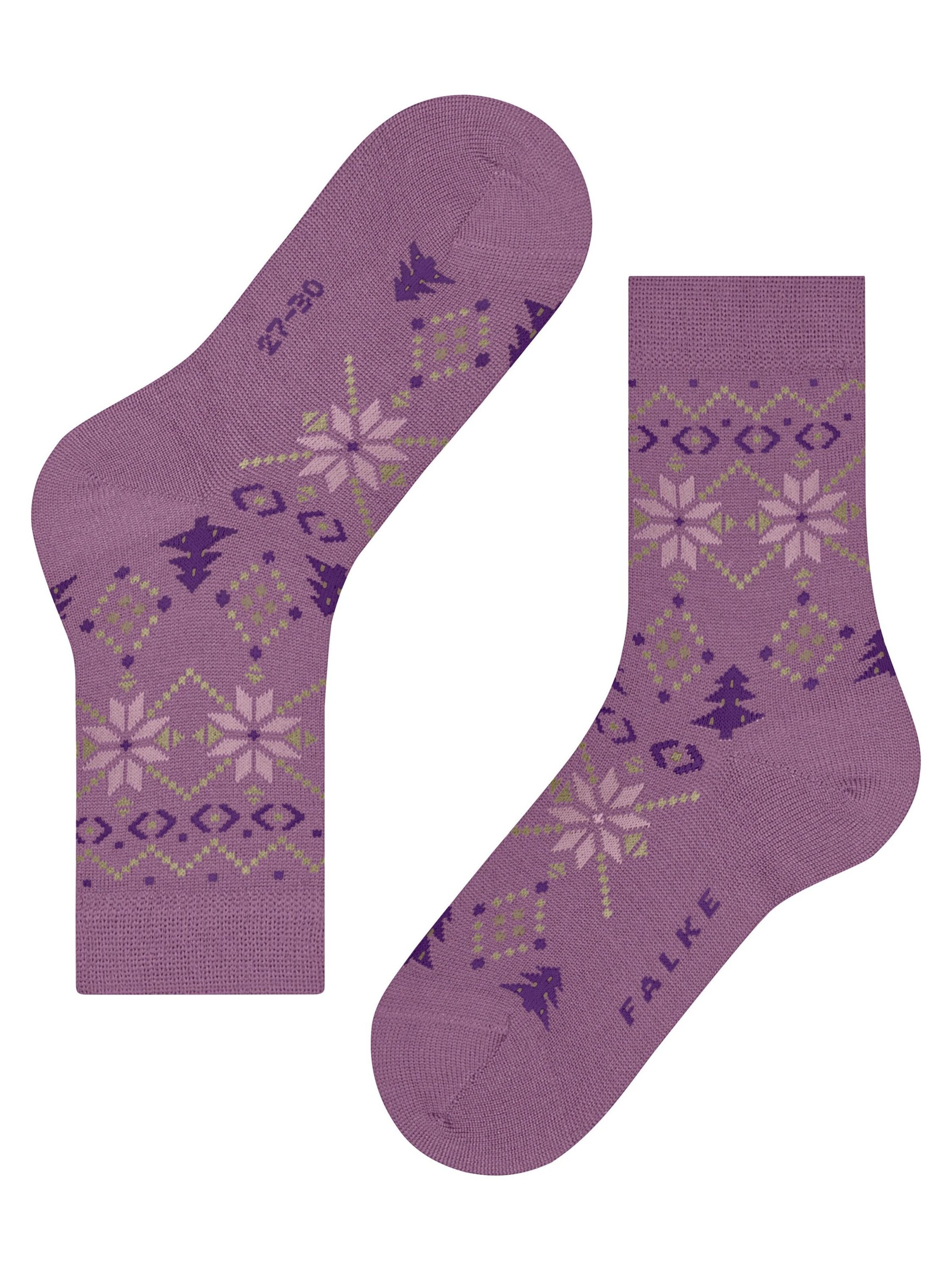 FALKE Socks 'Nordic Fair Isle' in Pink