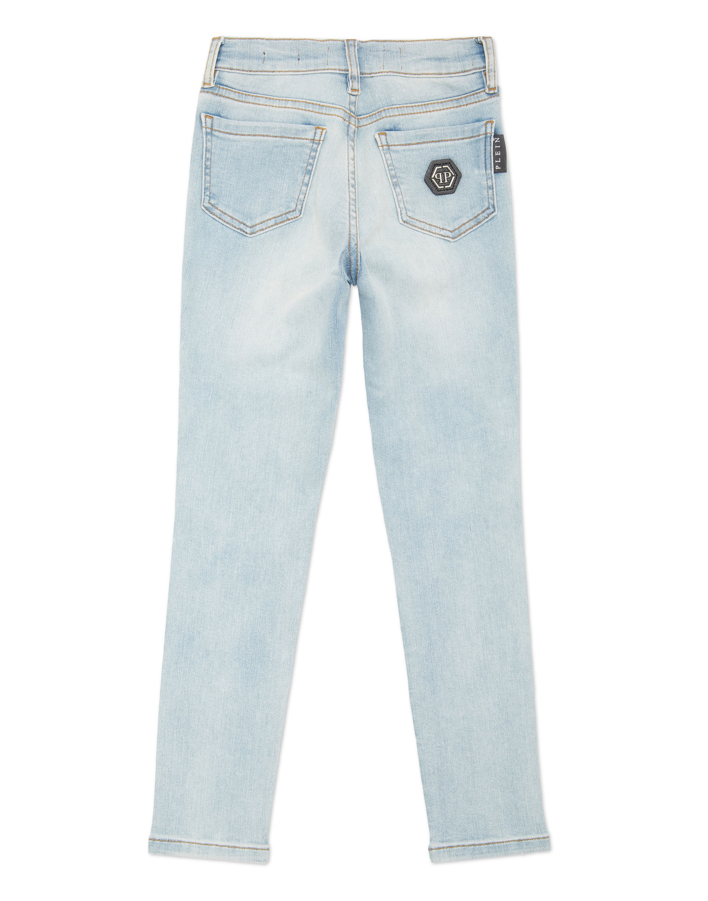 Coupe slim Jean Philipp Plein en bleu